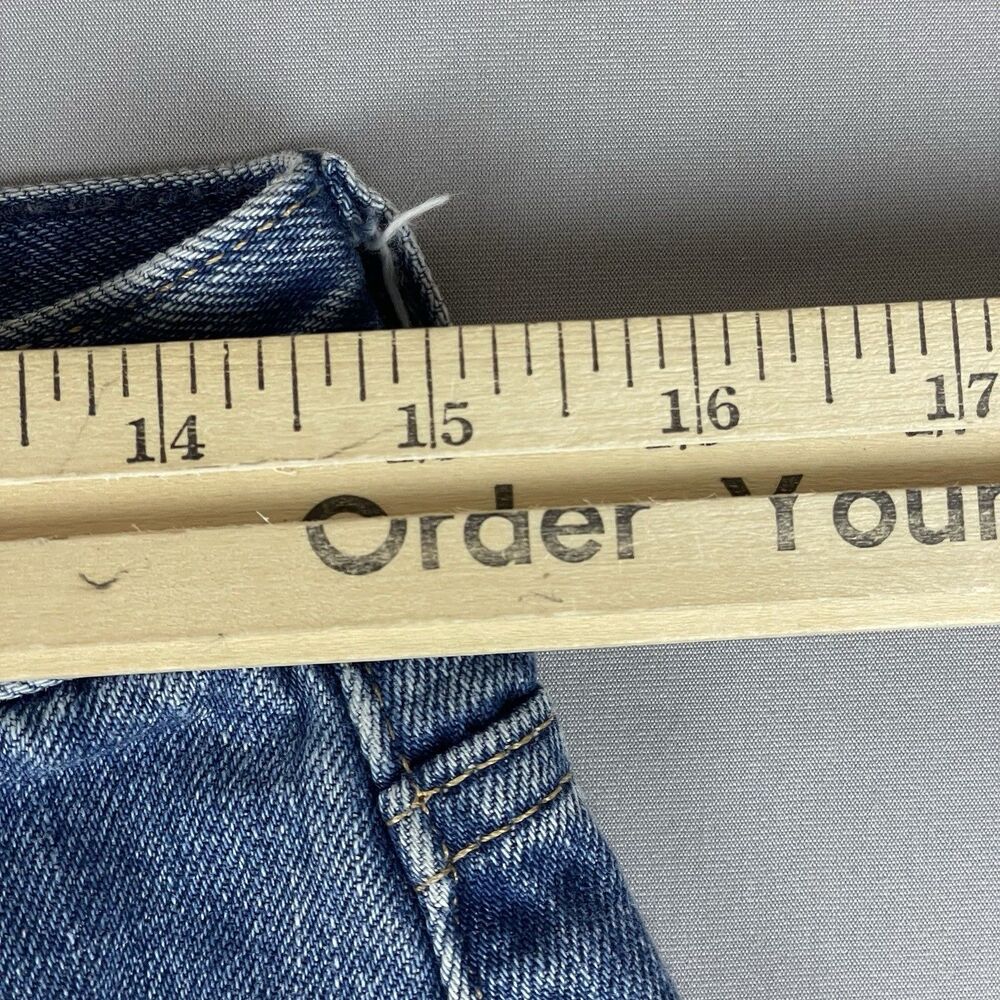 Gap Barrell Short Taper High Rise Jeans Women’s 28/6 Medium Indigo Bohemian - Picture 9 of 16